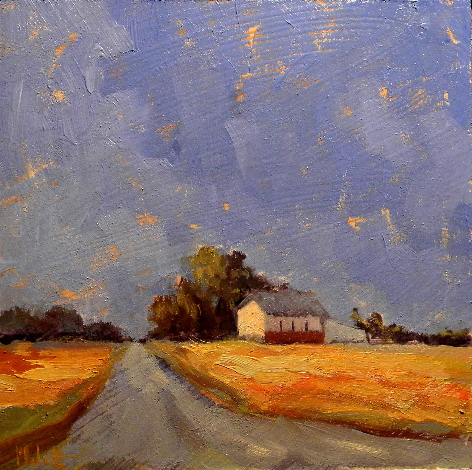 Impressionist Landscape Paintings
 Heidi Malott Original Paintings Autumn Sunset Landscape