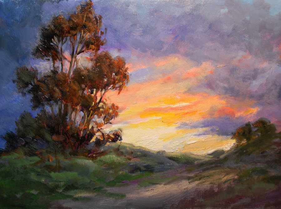 Impressionist Landscape Paintings
 California Sunset Oil Painting – Impressionist Landscape