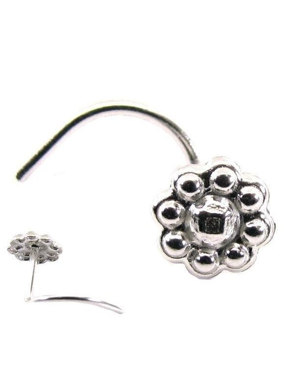 Indian Body Jewelry
 Ethnic Indian Sterling Silver Body Piercing Jewelry Nose