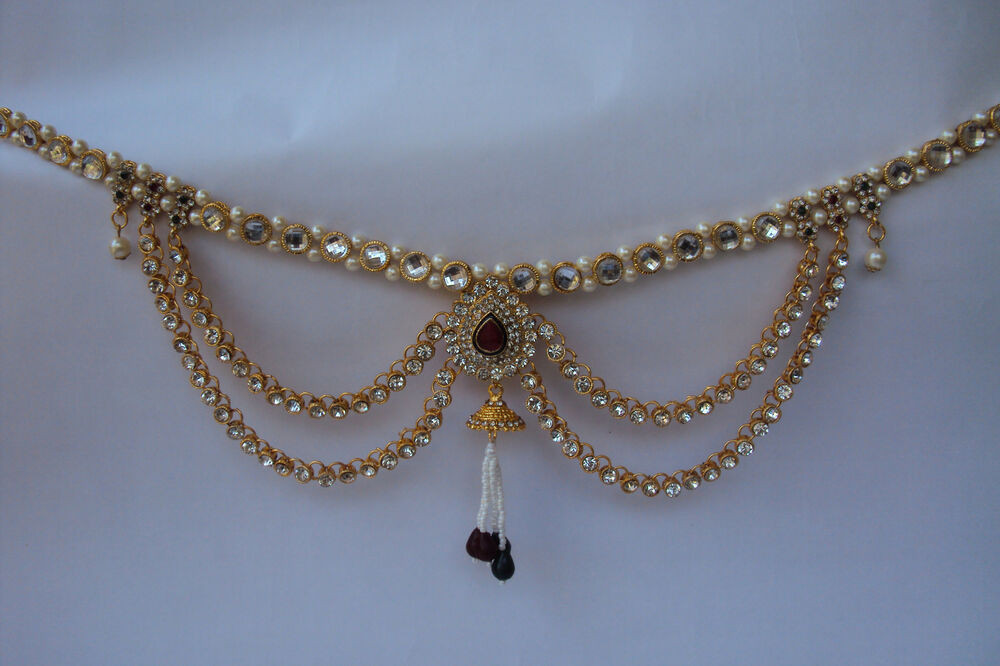 Indian Body Jewelry
 Indian Traditional Kamar Bandh Gold Tone Bridal Jewelry