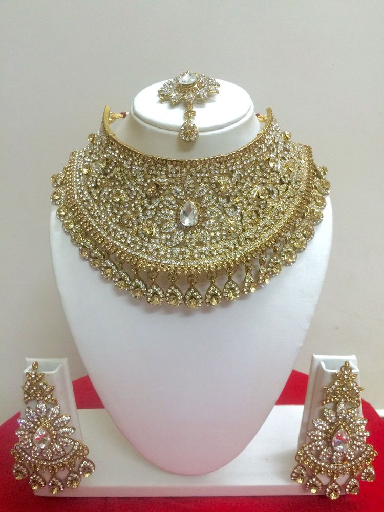 Indian Bridal Jewelry Sets
 Indian Bollywood Style Gold Plated Fashion Bridal Jewelry