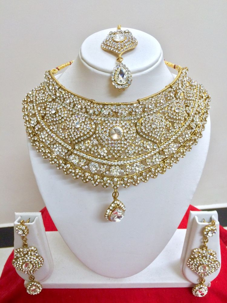 Indian Bridal Jewelry Sets Online
 Indian Bollywood Style Fashion Gold Plated Bridal Jewelry