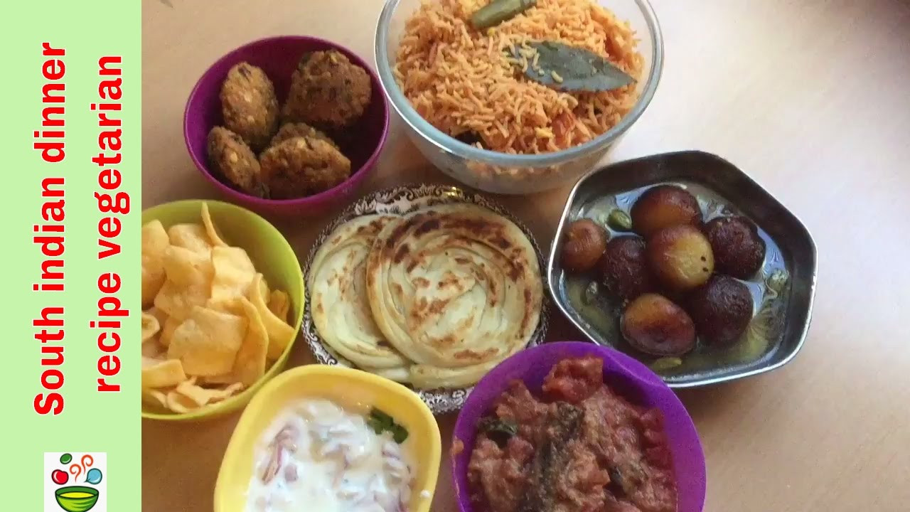 Indian Dinner Menu Ideas For A Party
 South indian dinner recipe ve arian in tamil