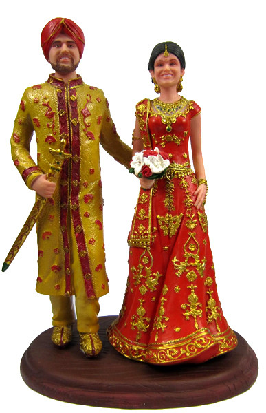 Indian Wedding Cake Toppers
 East Indian Custom Wedding Cake Topper