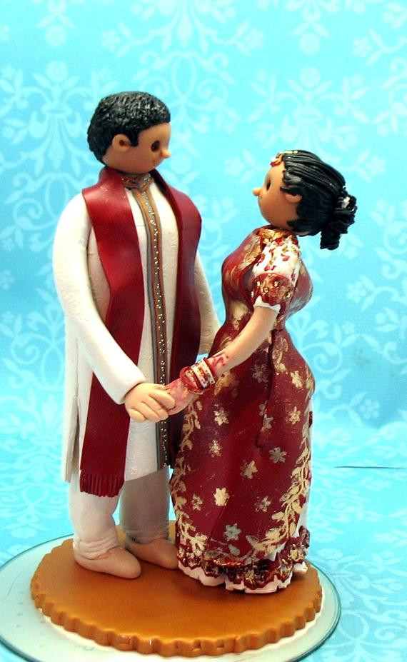 Indian Wedding Cake Toppers
 Items similar to Custom Wedding Cake Topper Indian on Etsy