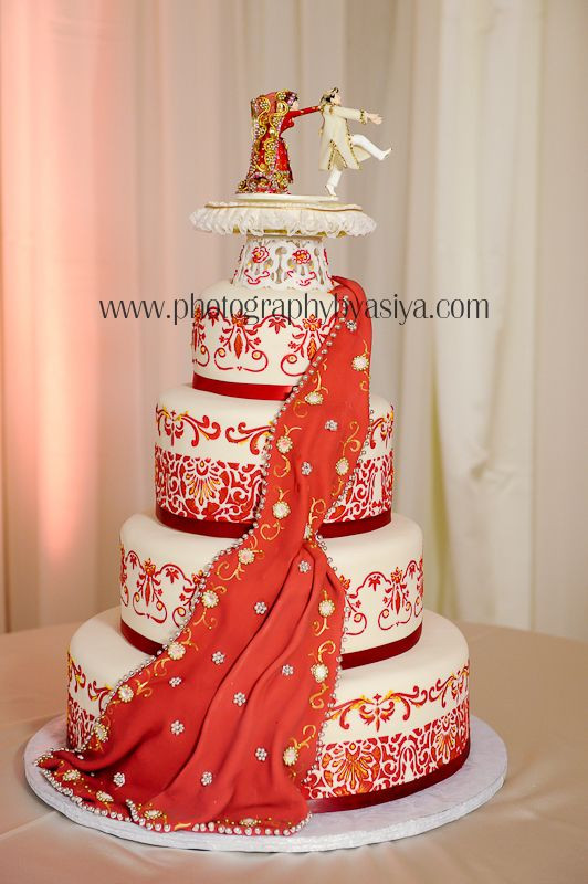 Indian Wedding Cake Toppers
 Awesome Indian wedding cake love this But to make it