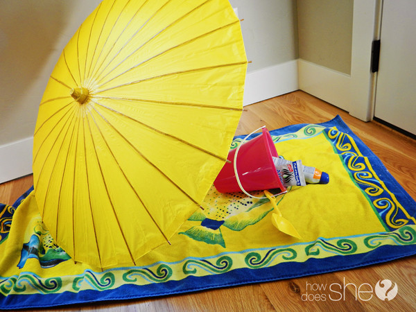 Indoor Beach Party Ideas
 Beat the Winter Blues Throw and Indoor Beach Party