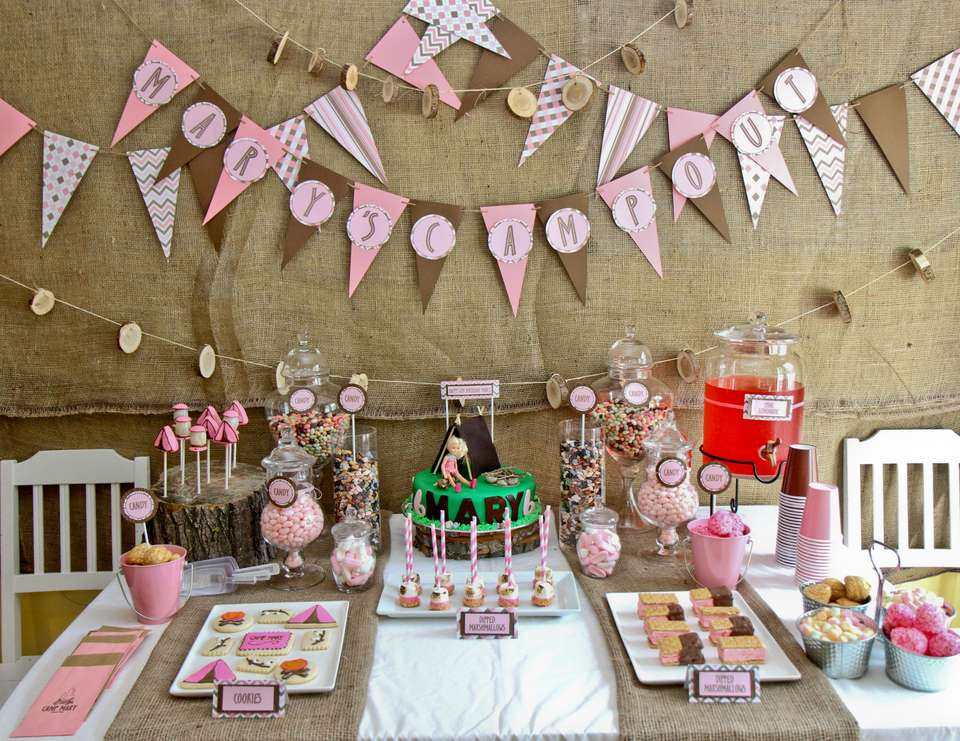 Indoor Summer Theme Party Ideas
 Camping Birthday "Camp Out Indoor Party"