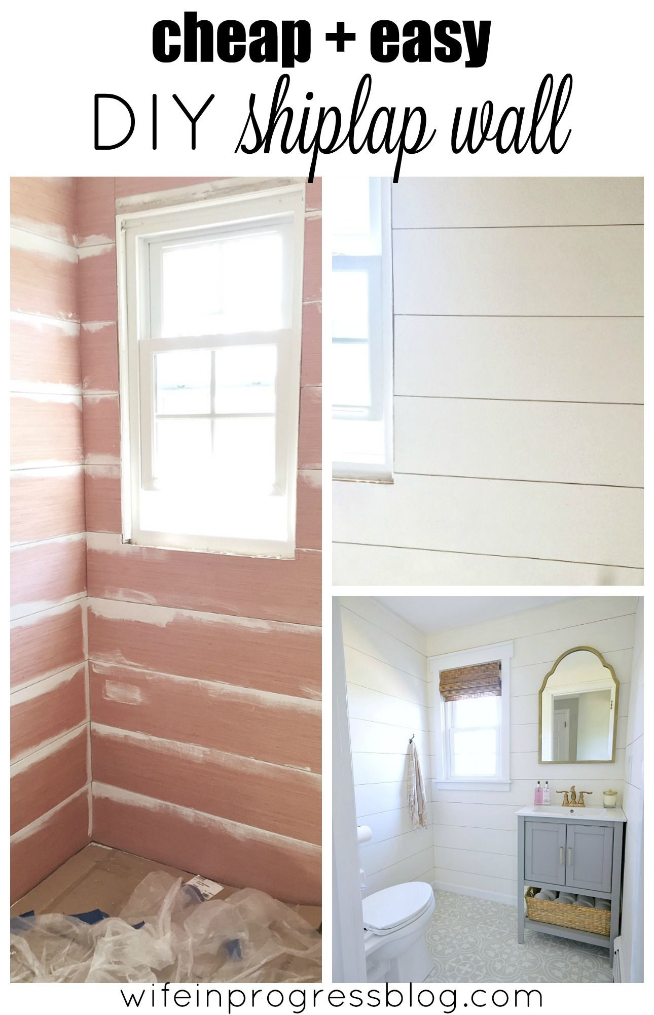Inexpensive Bathroom Shower Wall Ideas
 Beautiful Shiplap Walls from Cheap Plywood