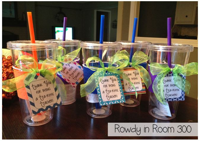 Inexpensive Thank You Gift Ideas For Volunteers
 Tea riffic Rowdy in Room 300