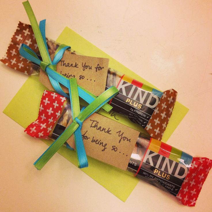 Inexpensive Thank You Gift Ideas For Volunteers
 Cute thank you t idea using KIND bars