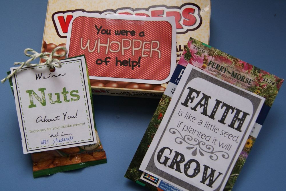 Inexpensive Thank You Gift Ideas For Volunteers
 3 Volunteer Recognition Gifts for Sunday School VBS