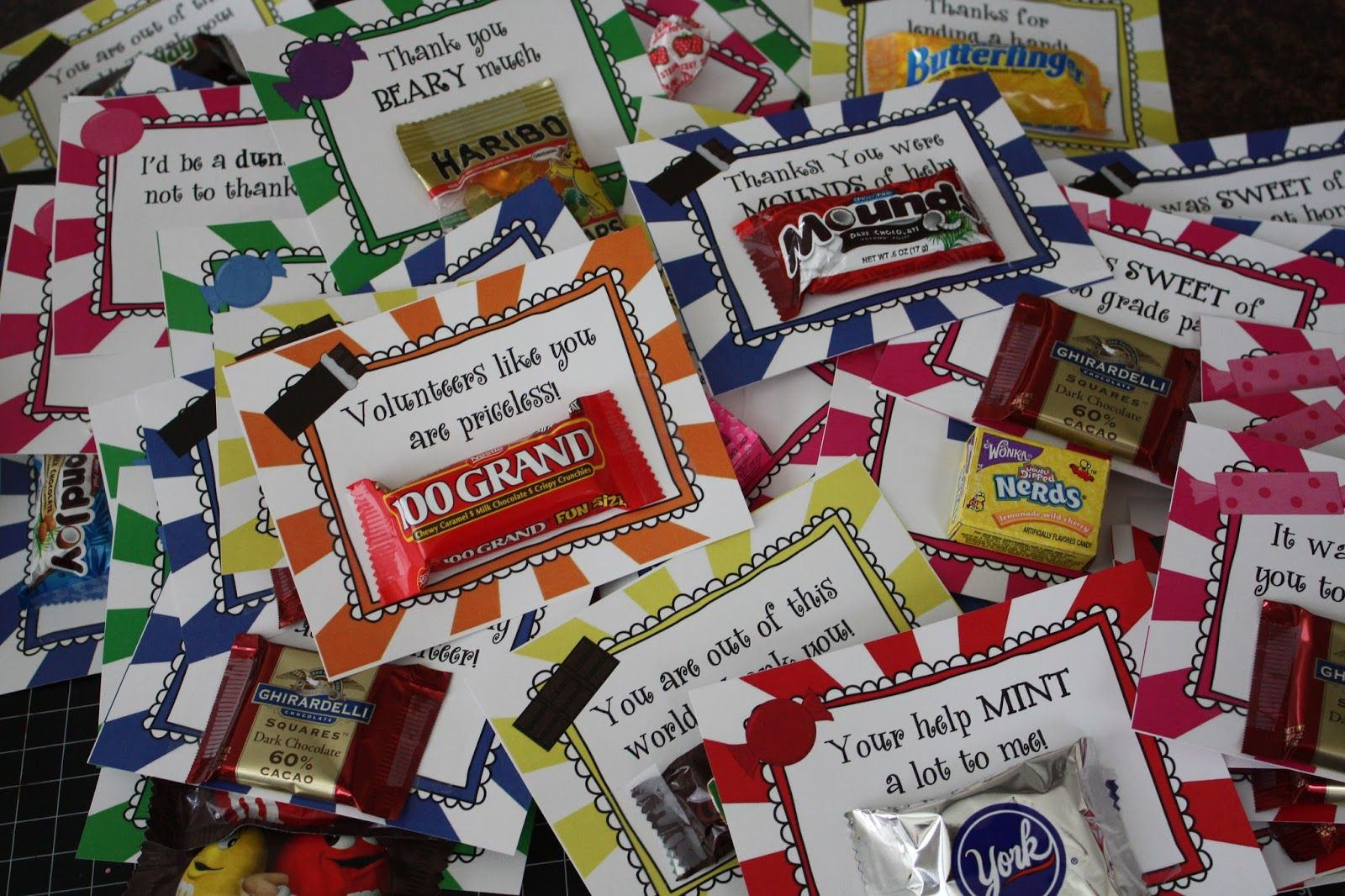 Inexpensive Thank You Gift Ideas For Volunteers
 volunteer candy sayings