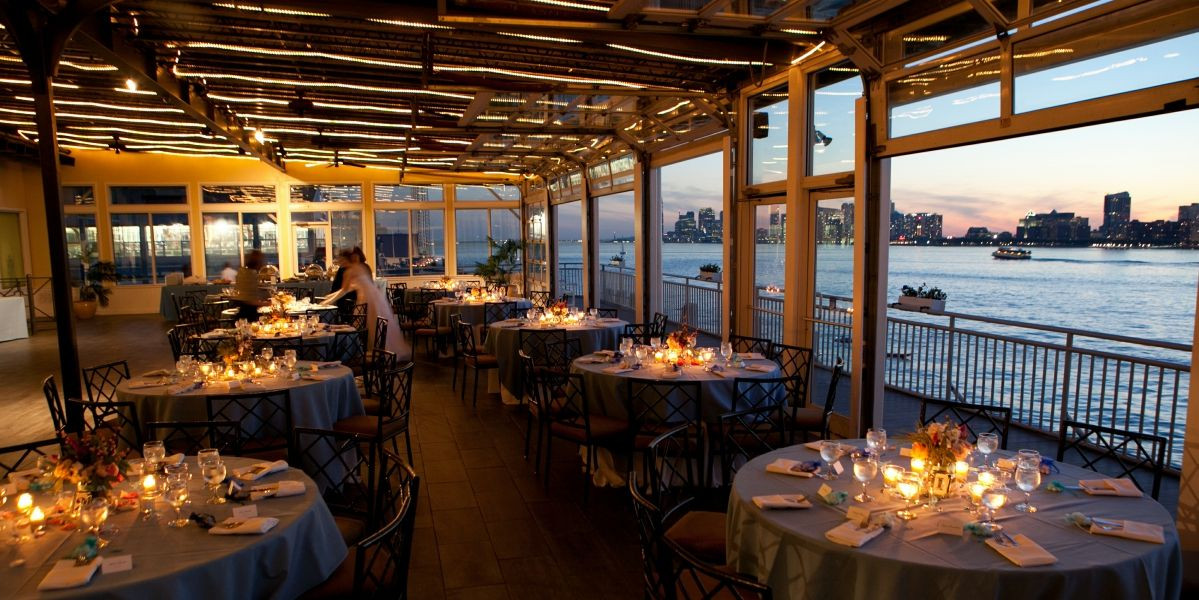 Inexpensive Wedding Venues In Ny
 Sunset Terrace at Chelsea Piers Weddings Price out and