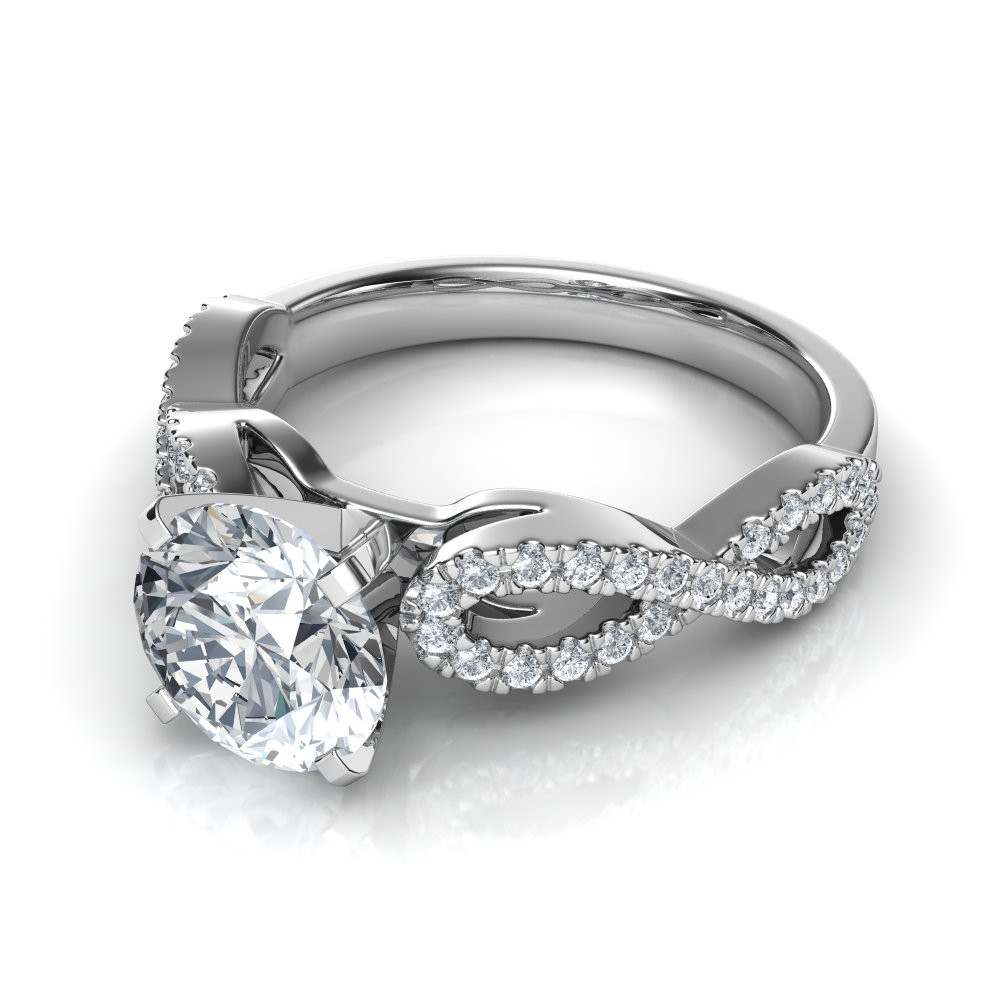Infinity Wedding Ring
 Infinity Design Diamond Wedding Band