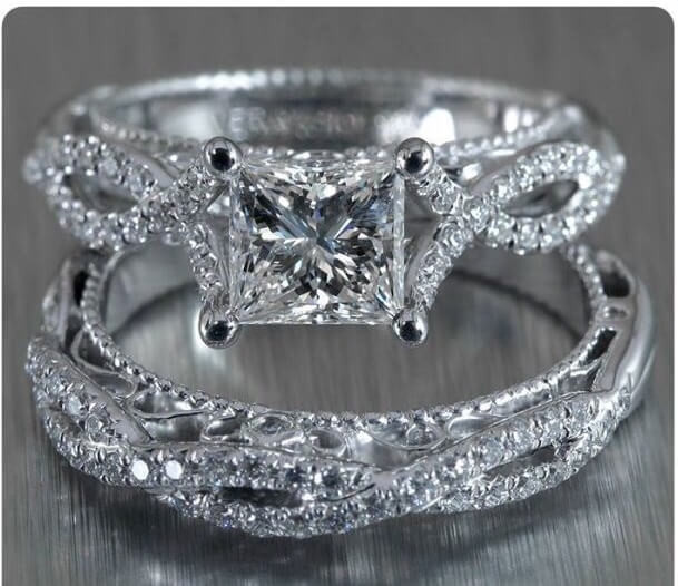 Infinity Wedding Ring
 Infinity Diamond Wedding Band the Symbol of Eternal Love