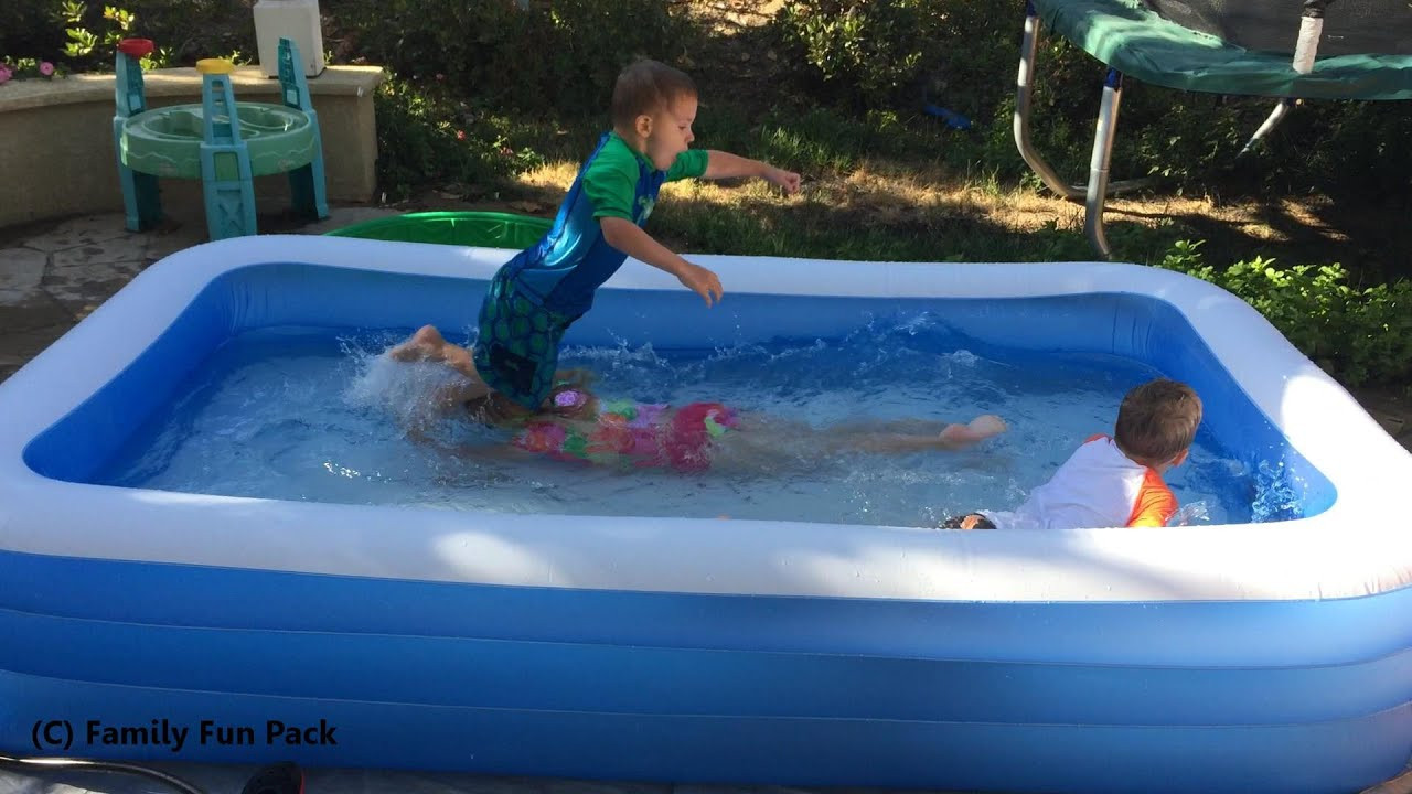 Inflatable Kids Swimming Pool
 Intex Swim Center Family Inflatable Kid Pool Review