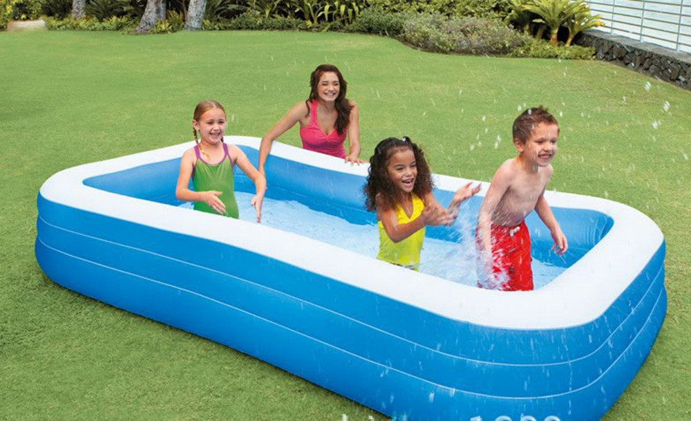 Inflatable Kids Swimming Pool
 Big Size Pool Adult family splashing ocean balls sand tub