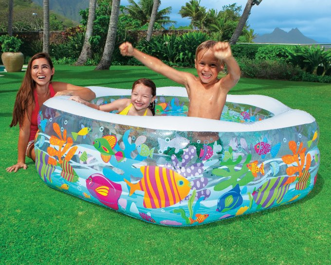 Inflatable Kids Swimming Pool
 INTEX Ocean Reef Inflatable Kids Swimming Pool