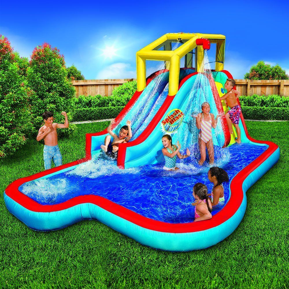 Inflatable Kids Swimming Pool
 Bounce House Inflatable Water Slide Bouncer Jumper