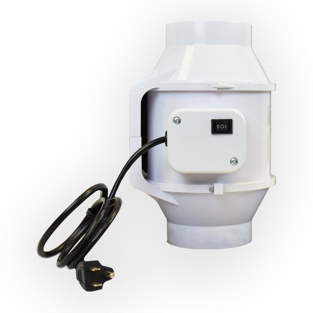 Inline Bathroom Exhaust Fan
 Viagrow 4 in 105 CFM Ceiling or Wall Inline Bathroom