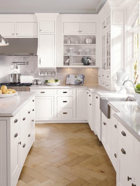 Inset Kitchen Cabinet
 Decora Cabinetry Prescott Beaded Inset Maple White