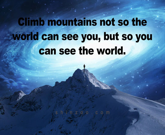 Inspirational Mountaineering Quotes
 Inspirational Quotes Mountain Climbing QuotesGram
