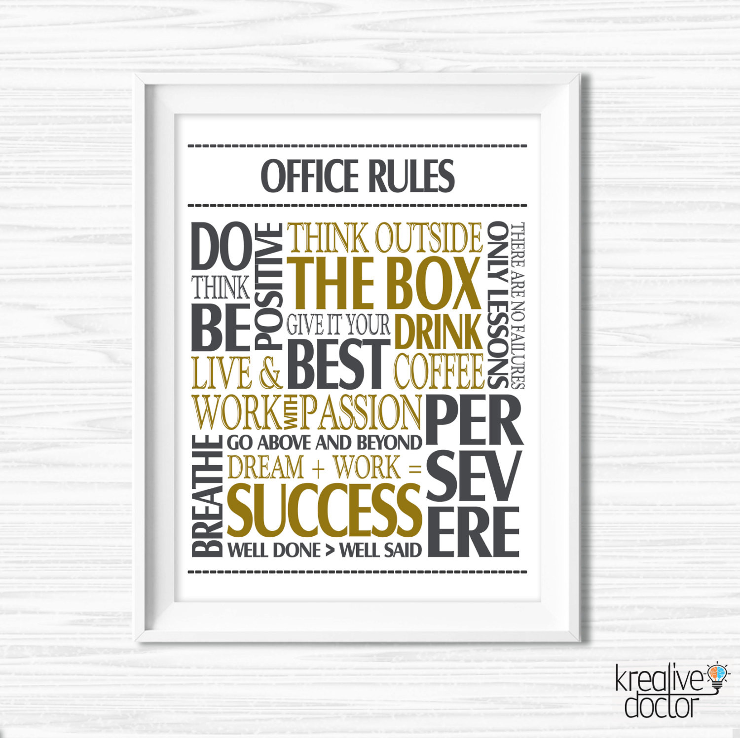 Inspirational Office Quote
 fice Wall Art Motivational Wall Decor Inspirational Quote