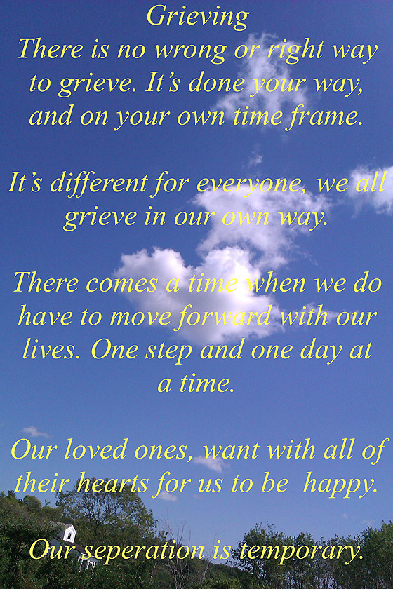 Inspirational Quote For Grief
 Inspirational Quotes About Grief QuotesGram
