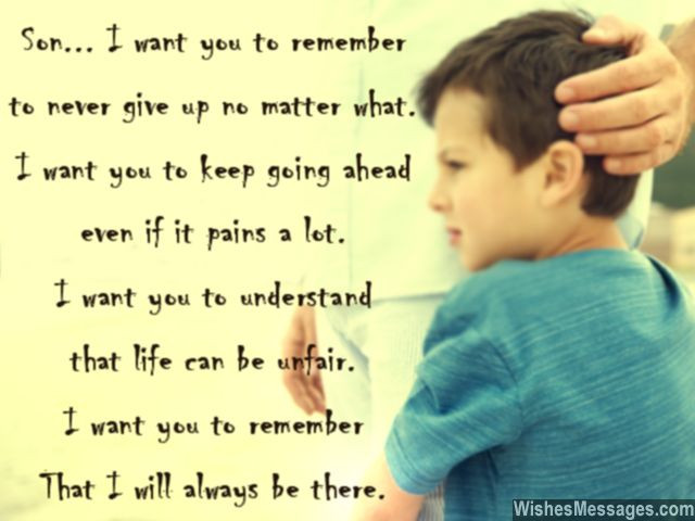 Inspirational Quote For My Son
 I Love You Messages for Son Quotes – WishesMessages