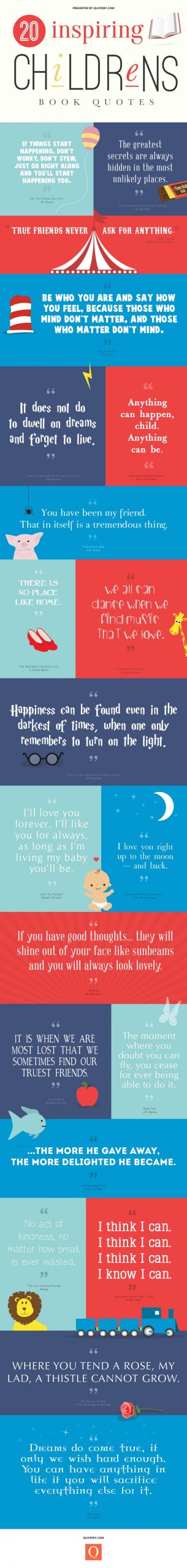 Inspirational Quotes Children Books
 Inspiring Quotes From Children’s Books INFOGRAPHIC
