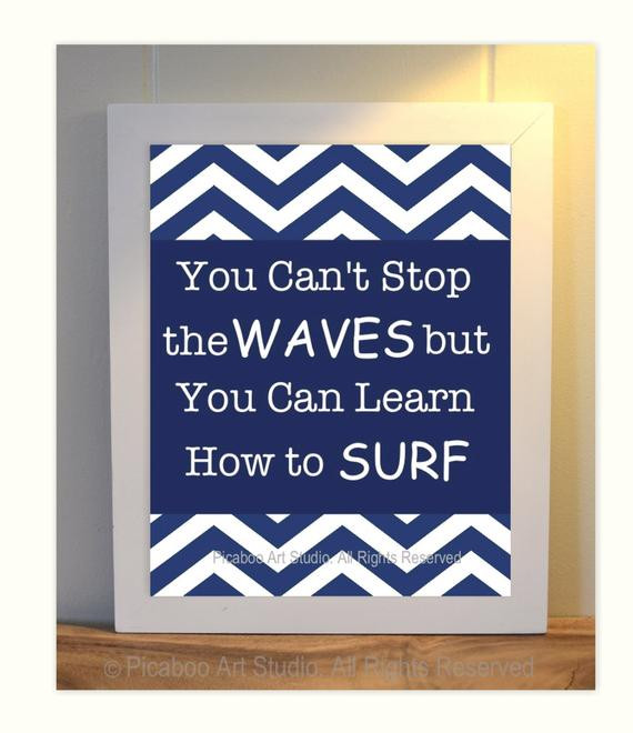 Inspirational Quotes For Boys
 Boy room art inspirational quotes for boys surfer boy dorm
