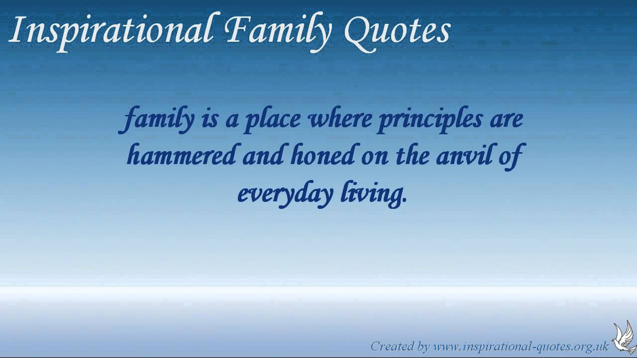 Inspirational Quotes For Families
 Inspirational Family Quotes