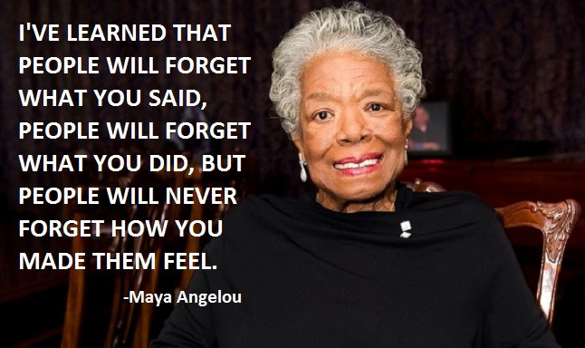 Inspirational Quotes Maya Angelou
 When you don’t know what to say let Maya Angelou do the