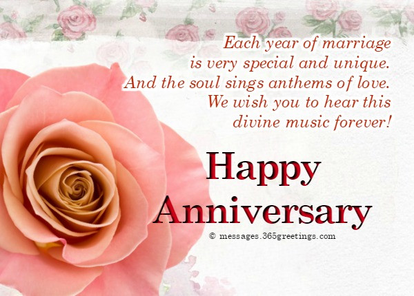 Inspirational Quotes Wedding Anniversary
 Anniversary Messages for Friends 365greetings
