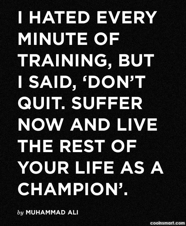 Inspirational Training Quotes
 Boxing Training Quotes QuotesGram