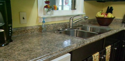 Install Kitchen Counters
 How To Install End Cap Laminate Countertop
