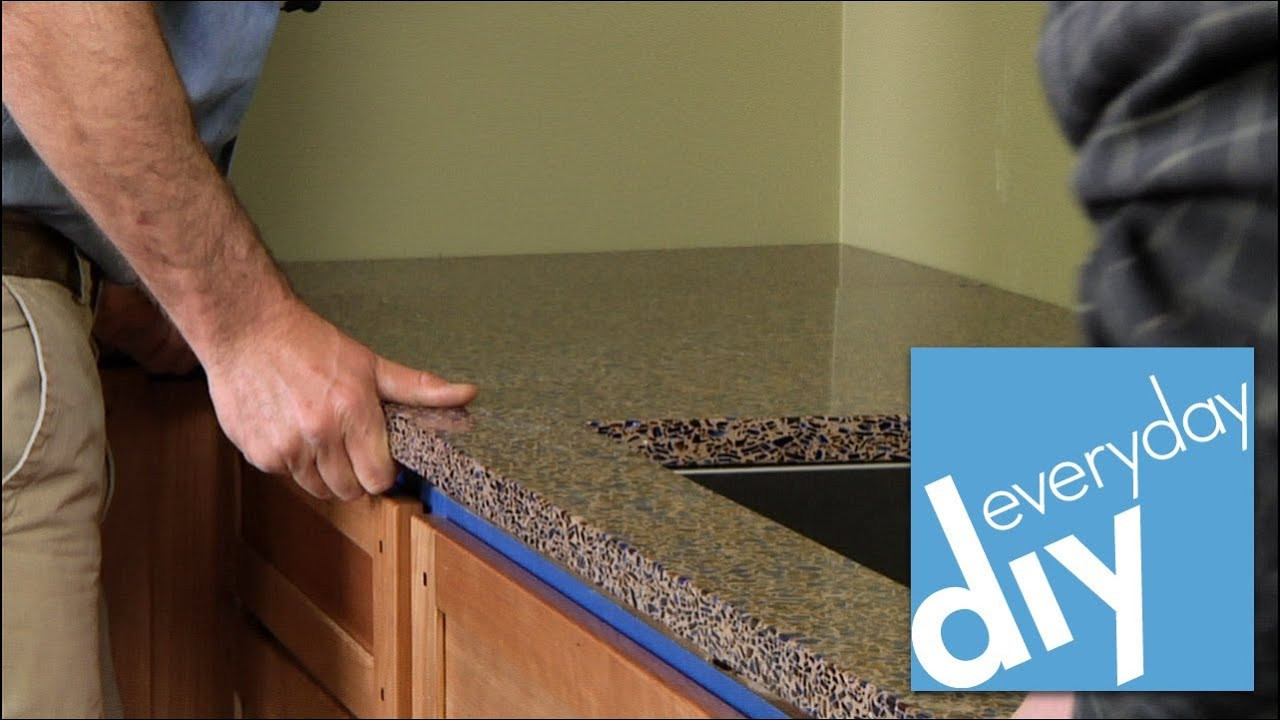 Install Kitchen Counters
 How to Install a Kitchen Countertop Buildipedia DIY