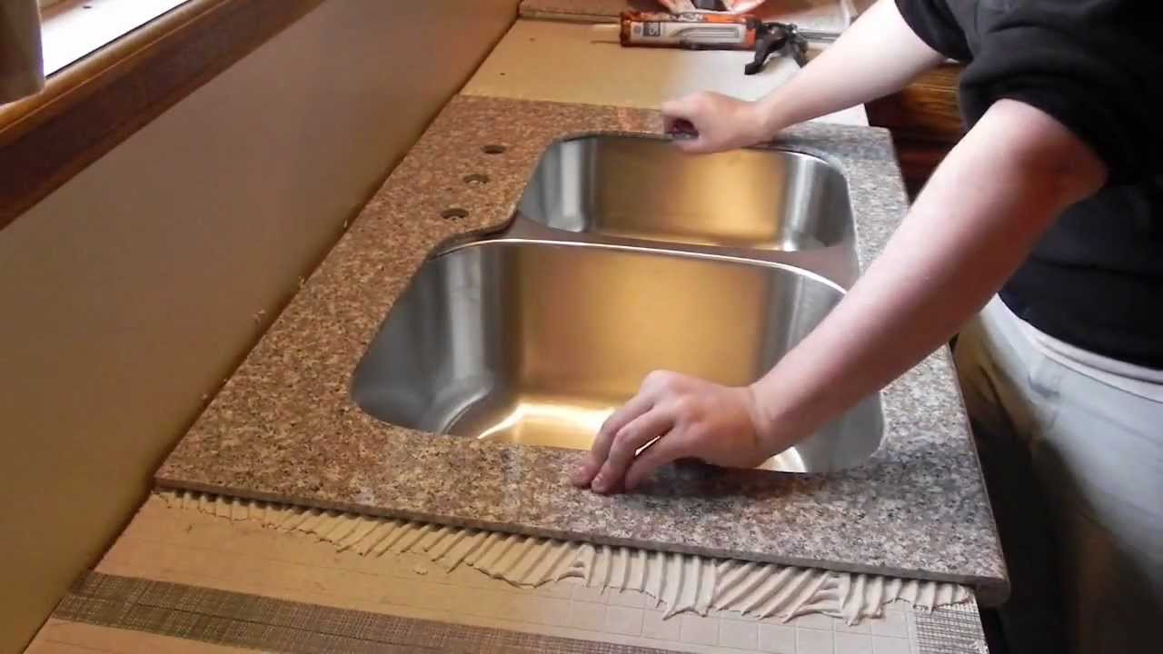 Install Kitchen Counters
 Lazy Granite Kitchen Countertop Installation Video