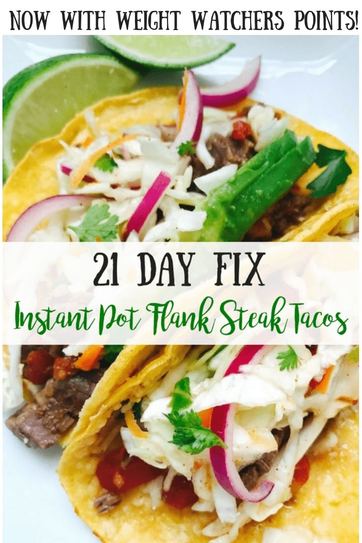 Instant Pot Flank Steak Recipes
 21 Day Fix Instant Pot Flank Steak Tacos Confessions of