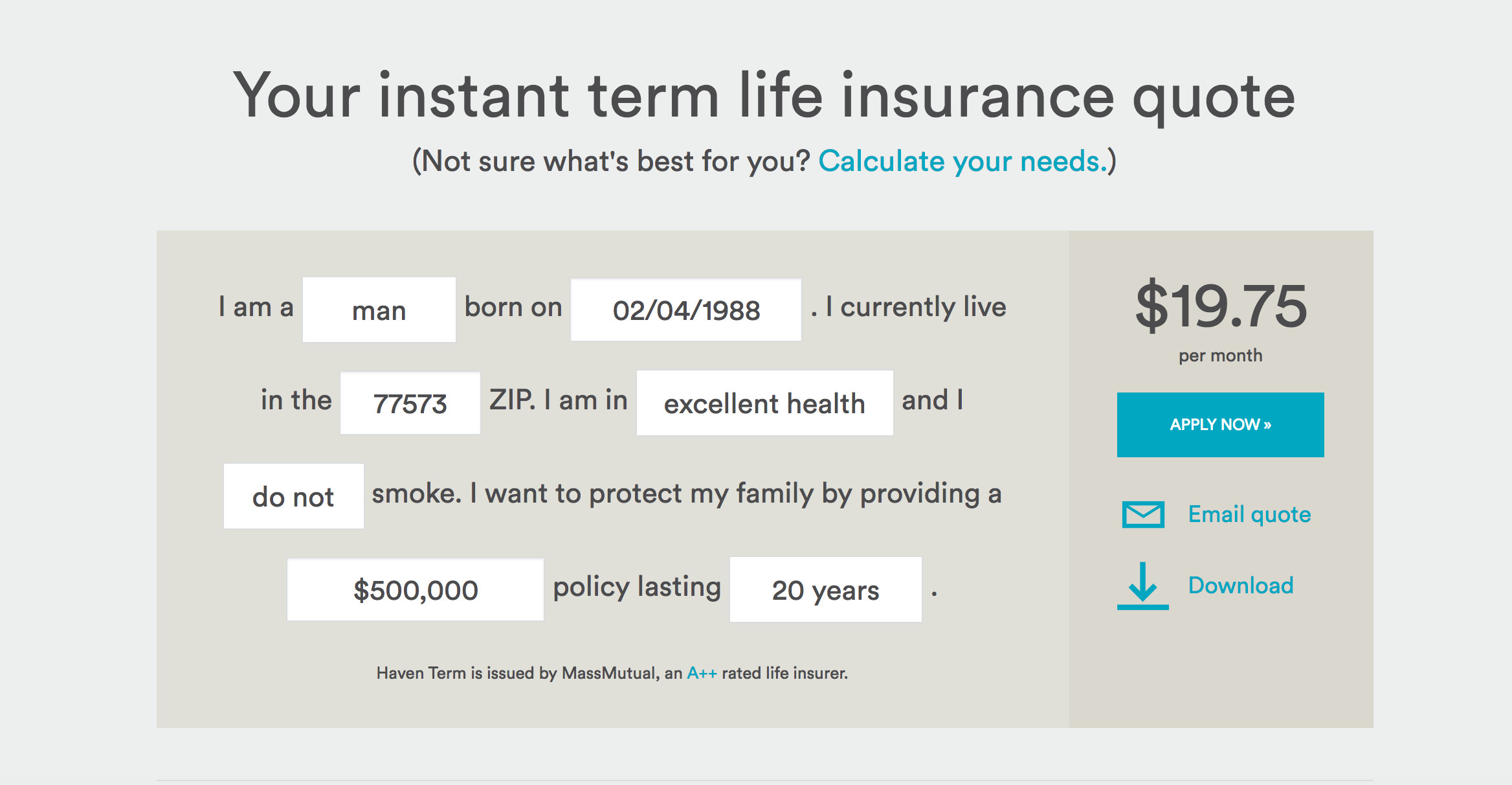 Instant Term Life Insurance Quotes
 Haven Life Insurance Review Fast line Term Insurance