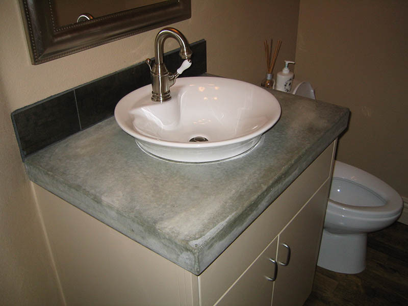 Integrated Bathroom Sink
 Integrated Sinks Concrete Creations NWA