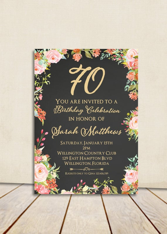 Invitation Birthday
 80th Birthday Invitation Surprise Birthday Adult Birthday