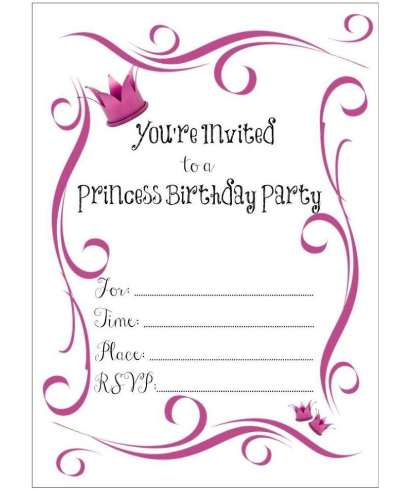 Invitation Cards For Birthday Party
 Power Plus Birthday Invitation Card Pack of 50 Cards