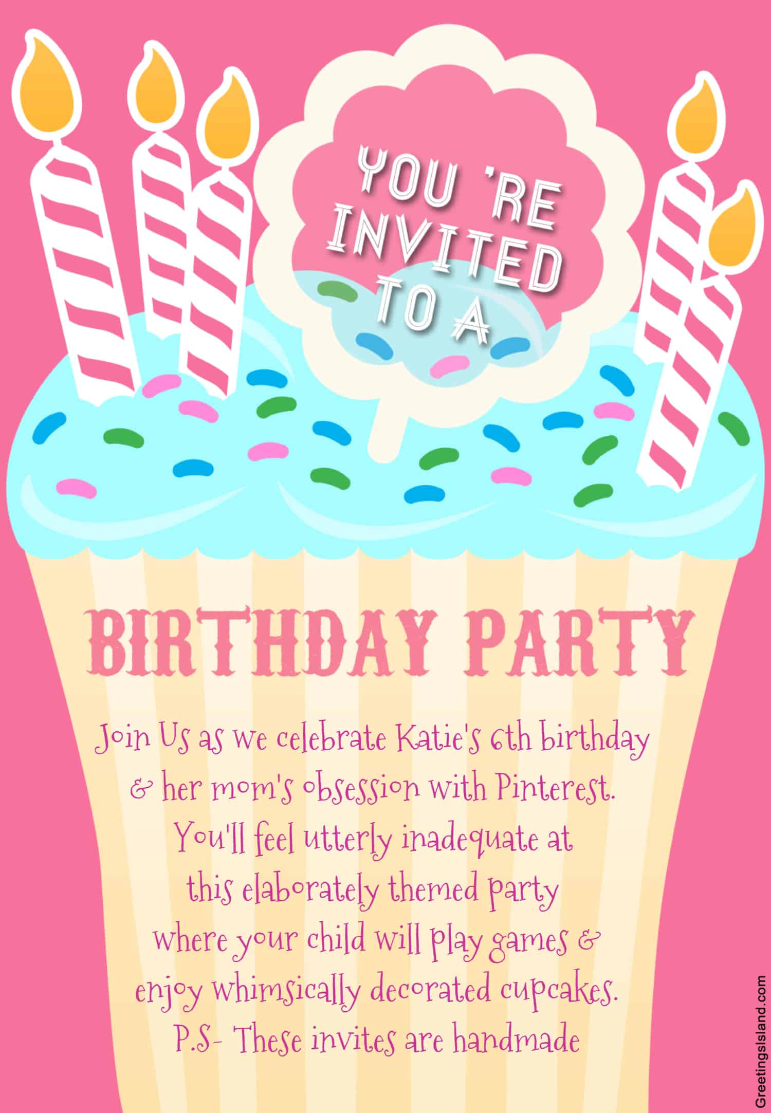 Invitation For Birthday
 Honest Birthday Party Invitations