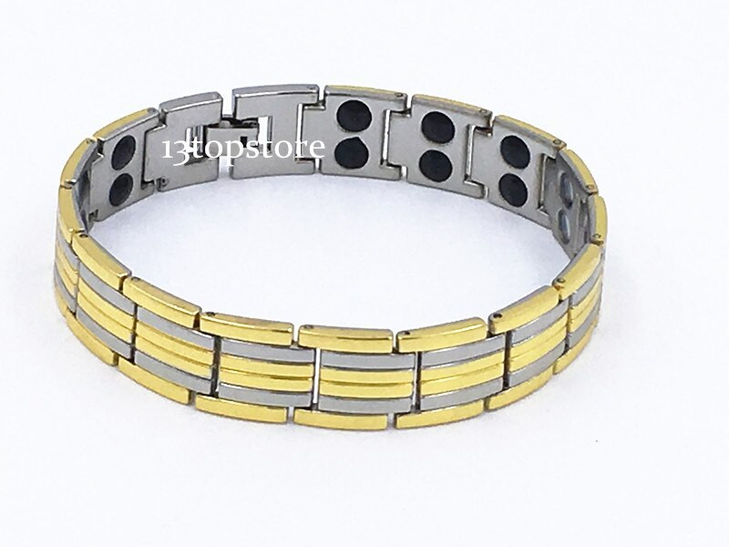 Ion Power Bracelet
 Mens13 5MM Titanium Magnetic Therapy Link Bracelet