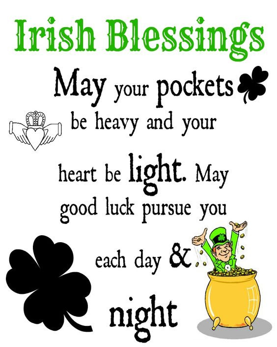 Irish Thanksgiving Quotes
 Irish Blessings printable