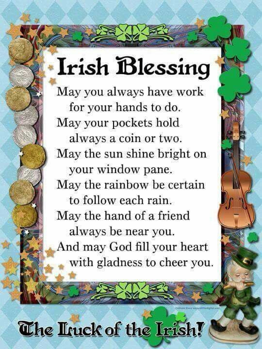 Irish Thanksgiving Quotes
 Irish Blessing The Luck The Irish s