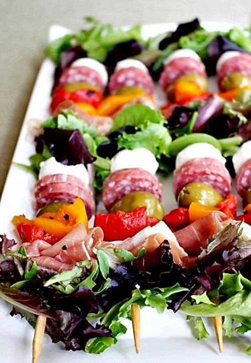 Italian Appetizers For Party
 Antipasto Salad Skewer – Best Fast & Cheap Traditional