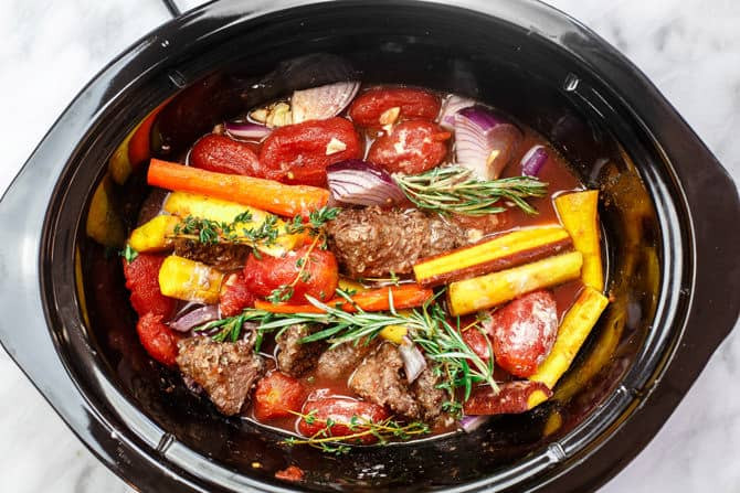 Italian Crock Pot Recipes
 Rustic Italian Beef Stew in Crock Pot